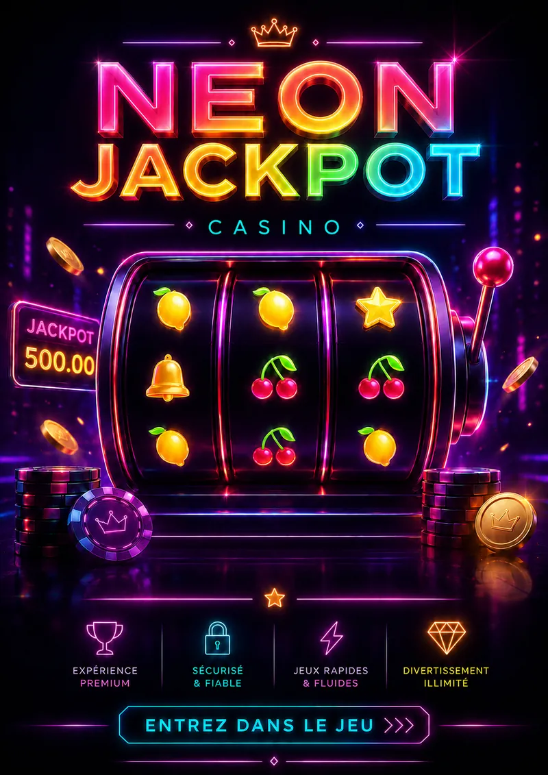 Affiche Neon Jackpot